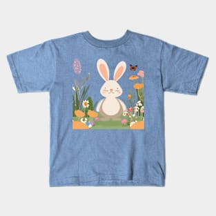 Blooming Bonanza: Bunny's Easter Kids T-Shirt